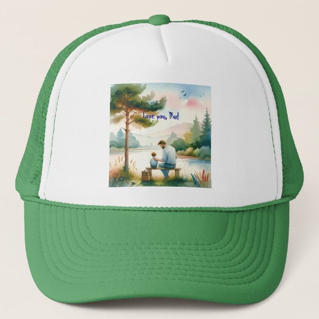 Gorra De Camionero Te quiero, papá (Anverso)