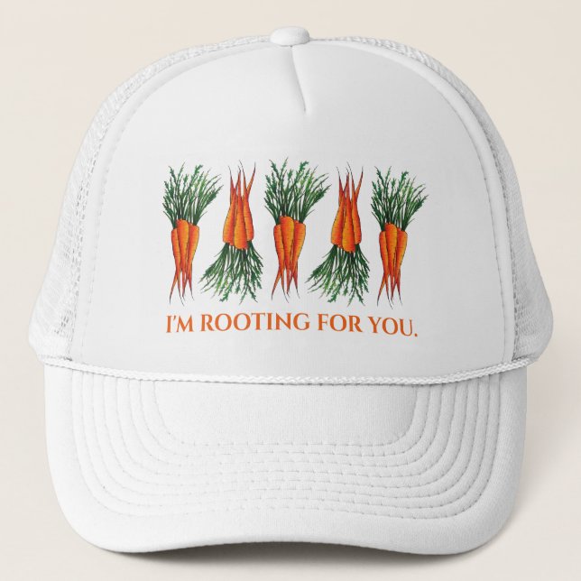 Gorra De Camionero Te recomiendo la divertida jardinería Bunch Carrot (Anverso)