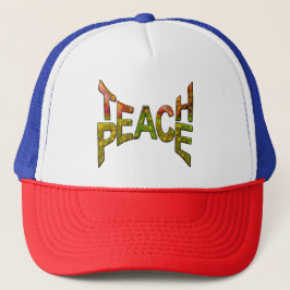 Gorra De Camionero Teach-Peace Around the world de Nadine May