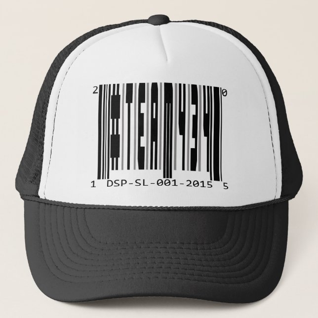 GORRA DE CAMIONERO #TEAM434 - CÓDIGO DE BARRAS (Anverso)