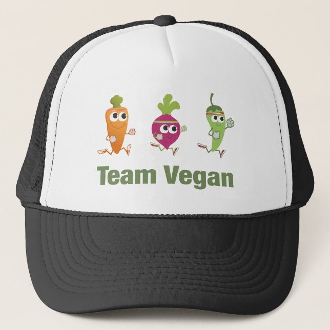 Gorra De Camionero Team Vegan (Anverso)