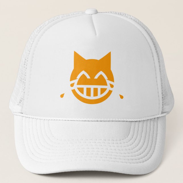 Gorra De Camionero Tears of Joy Emoji Cat (Anverso)