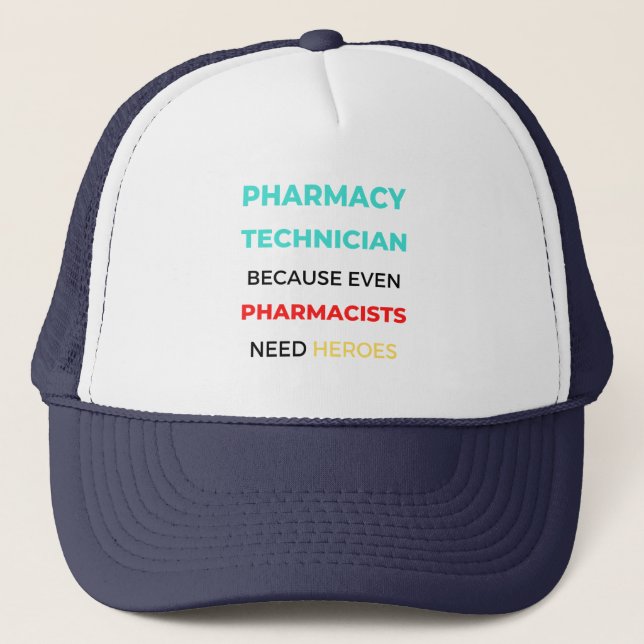 Gorra De Camionero Técnico Farmacéutico Porque Incluso Farmacéuticos  (Anverso)
