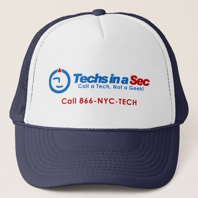 Gorra De Camionero Tecnologías en un estilo del Sec NYC (Anverso)