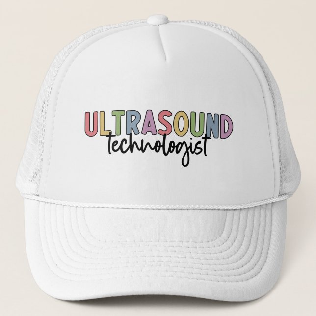 Gorra De Camionero Tecnólogo de ultrasonido | Regalos tecnológicos de (Anverso)