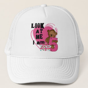 Gorra De Camionero Teddy Bear Tengo 5 camisetas de cumpleaños y regal