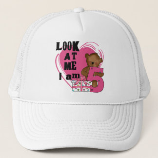 Gorra De Camionero Teddy Bear Tengo 5 camisetas de cumpleaños y regal