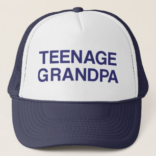 Gorra De Camionero TEENAGE GRANDPA lemas divertidos camioneros sombre