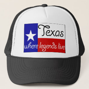 Gorra De Camionero Tejas - donde viven las leyendas casquillo