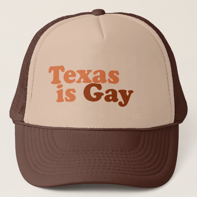 Gorra De Camionero Tejas es gay (Anverso)