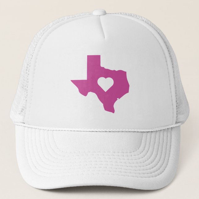 Gorra De Camionero Tejas rosado (Anverso)