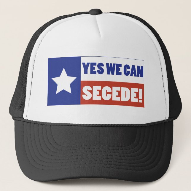 Gorra De Camionero Tejas Secede (Anverso)