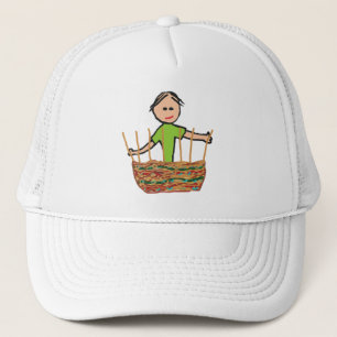 Gorra De Camionero Tejido de cestas