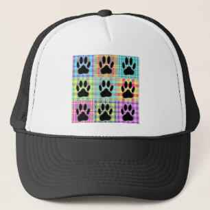 Gorra De Camionero Tejido de patrón de traza de perro