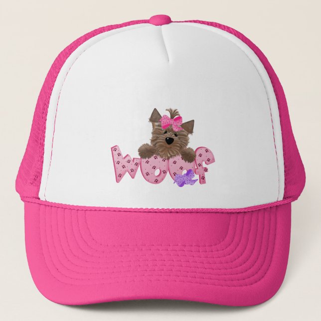 Gorra De Camionero Tejido de Yorkie (Anverso)