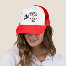 Gorra De Camionero Tejido ・ Mantener El Cuchillo Tranquilo Sobre Las 