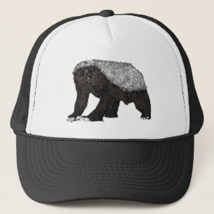 Gorra De Camionero Tejón Mielero Malvado Actitud Intrépida Arte Anima