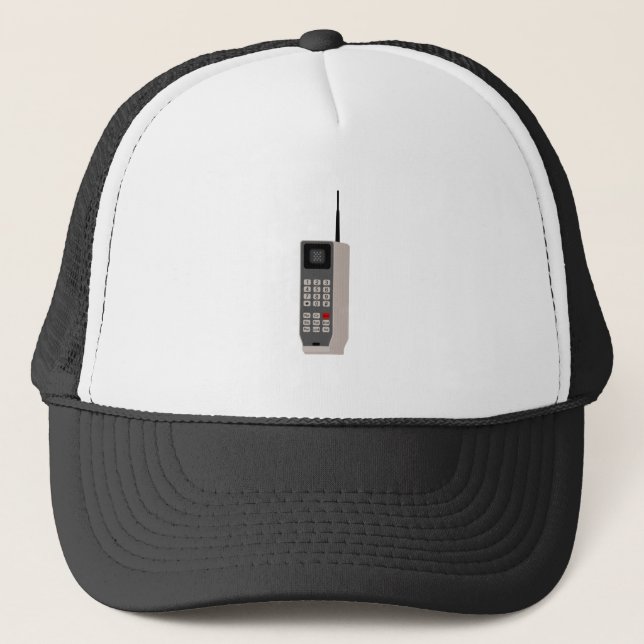 Gorra De Camionero Teléfono móvil retro (Anverso)