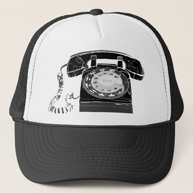 Gorra De Camionero Teléfono retro (Anverso)