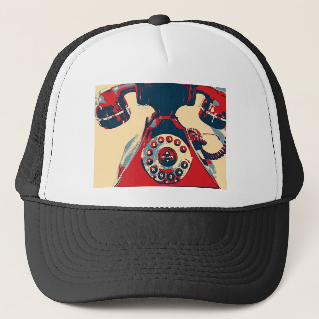 Gorra De Camionero Teléfono retro (Anverso)