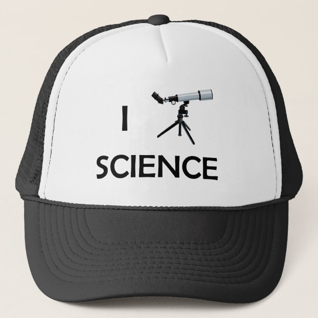 Gorra De Camionero Telescopio de la ciencia del amor (Anverso)
