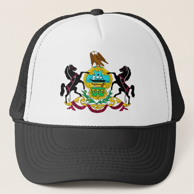 Gorra De Camionero Tema 00 de la bandera de Pennsylvania (Anverso)