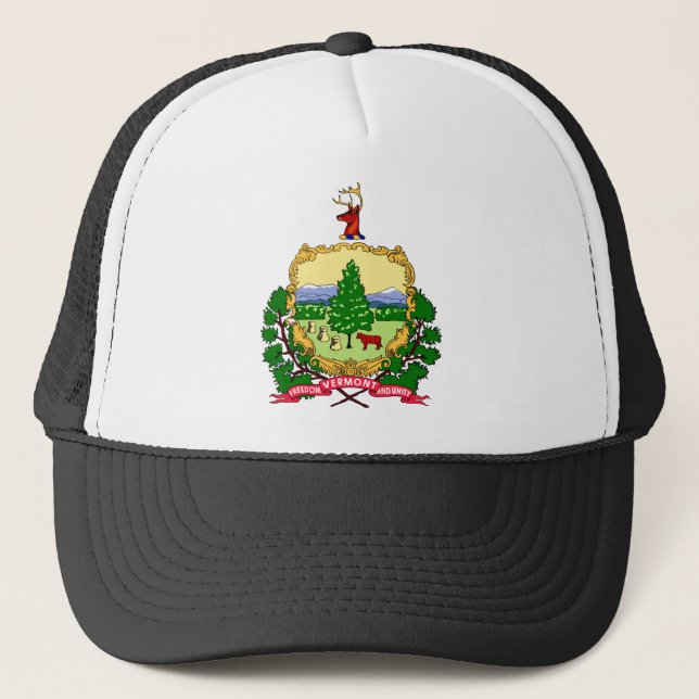 Gorra De Camionero Tema 00 de la bandera de Vermont (Anverso)