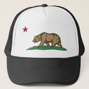 Gorra De Camionero Tema 01 de la bandera de California