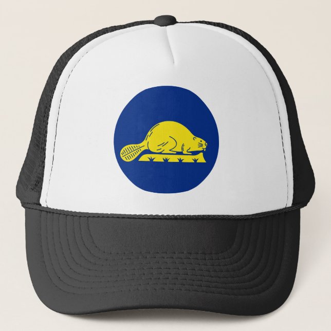 Gorra De Camionero Tema 01 de la bandera de Oregon (Anverso)