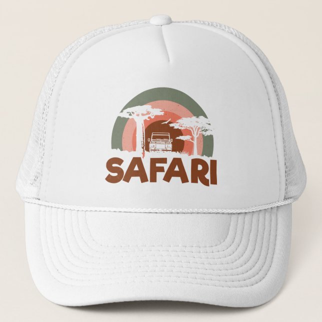Gorra De Camionero Tema de África Safari (Anverso)