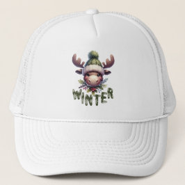Gorra De Camionero Tema de Winter Moose