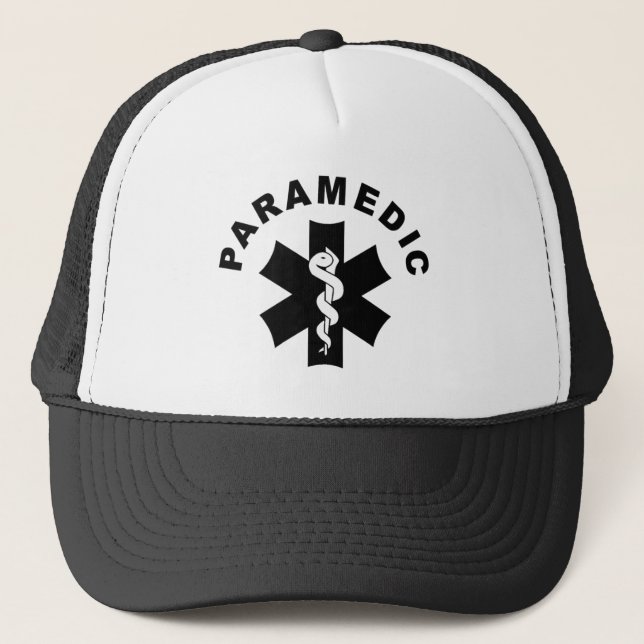 Gorra De Camionero Tema del paramédico (Anverso)