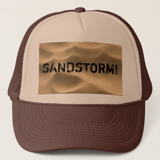 GORRA DE CAMIONERO ¡TEMPESTAD DE ARENA! (Anverso)