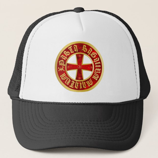Gorra De Camionero Templarios cruz/cruz de caballero/Crusaders cross (Anverso)