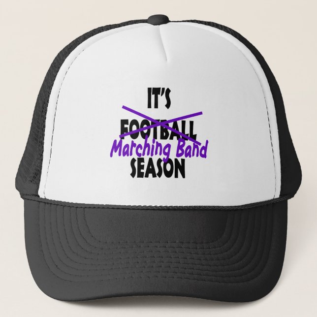 Gorra De Camionero Temporada de Banda de Marcha/ Púrpura (Anverso)