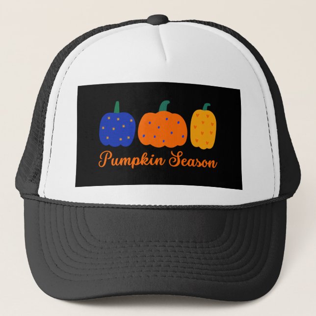 Gorra De Camionero Temporada de calabaza Halloween (Anverso)