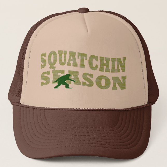Gorra De Camionero Temporada de Squatchin (Anverso)