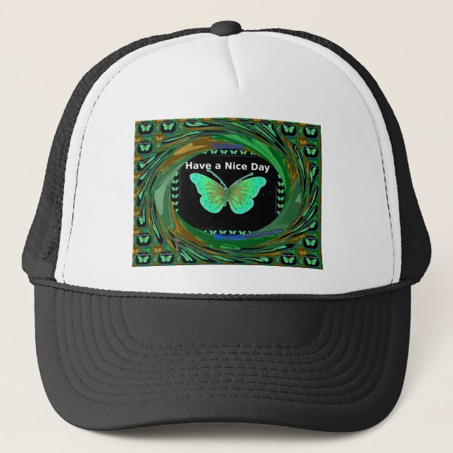 Gorra De Camionero Ten un buen día y mejor noche mariposa.png (Anverso)