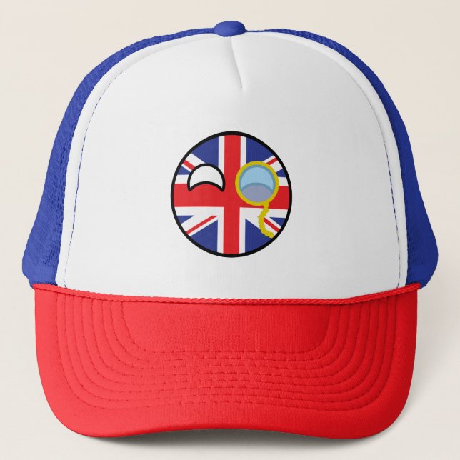 Gorra De Camionero Tendencia divertida Geeky País del Reino Unido (Anverso)