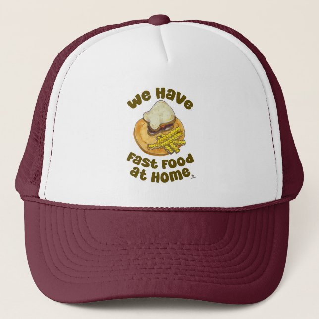 Gorra De Camionero Tenemos La Comida Rápida Graciosa Nostalgia Tostal (Anverso)
