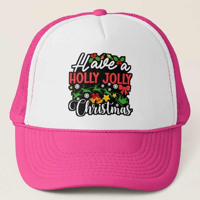 Gorra De Camionero Tenga un Feliz Navidad-86096 (Anverso)