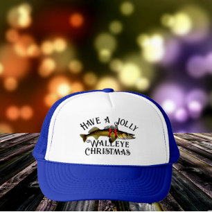 Gorra De Camionero "Tengan Navidades de Walleye alegres"