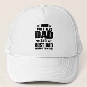 Gorra De Camionero Tengo dos títulos papá y papá anfitrión