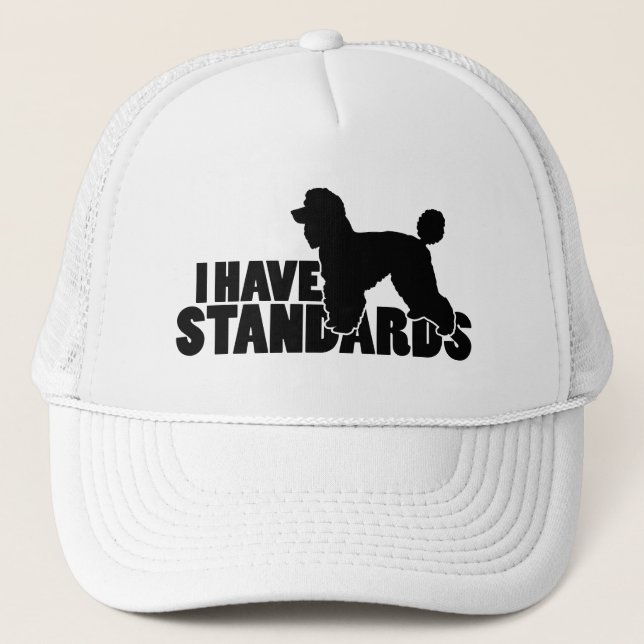 Gorra De Camionero Tengo estándares - engranaje de la silueta del (Anverso)