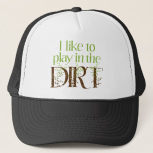 Gorra De Camionero Tengo gusto de jugar en cultivar un huerto