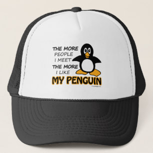 Gorra De Camionero Tengo gusto de mi pingüino