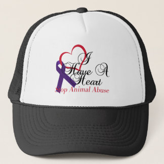 Gorra De Camionero Tengo un abuso del animal de la parada del corazón