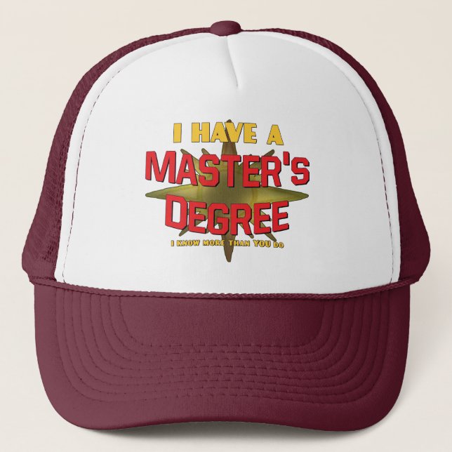 Gorra De Camionero ¡Tengo un masters! (Anverso)