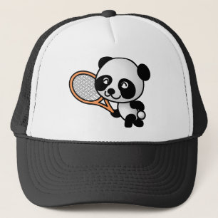 Gorra De Camionero Tenis Jugando Panda