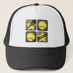 Gorra De Camionero Tenis negro